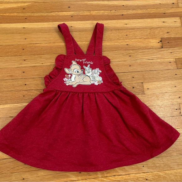 Disney Other - Disney Baby Bambi red dress